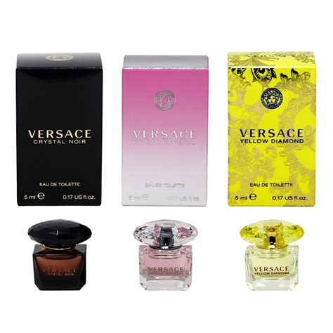 versace crystal noir edt set